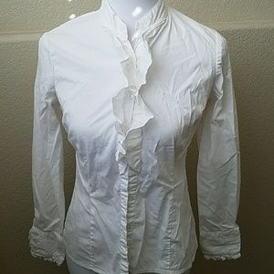 White button down